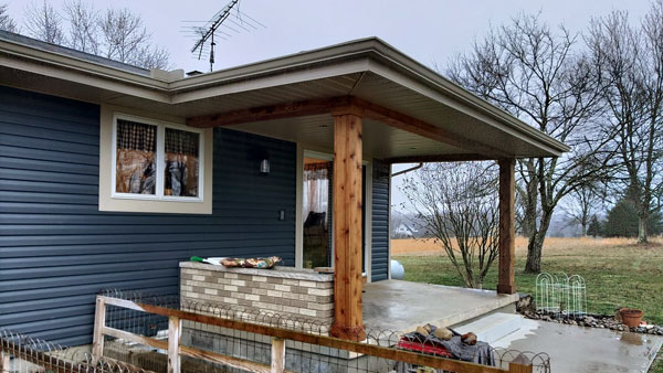 home with new siding