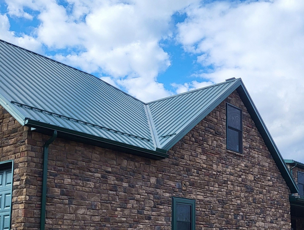 House with new roofing