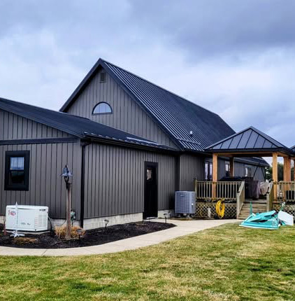 House with new roofing