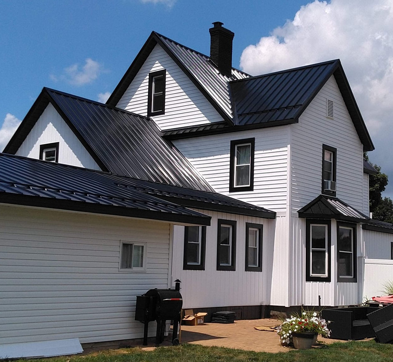 House with new roofing